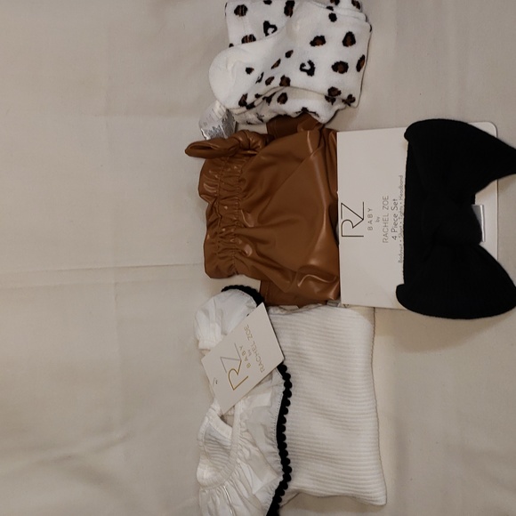 4 piece outfit cheetah print  size 4 toddler girl . - Picture 2 of 14